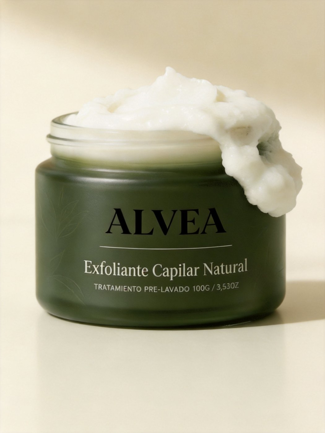 Frasco de ALVEA exfoliante capilar