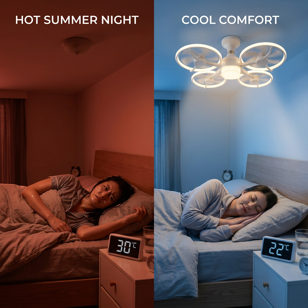 SkyCool Fan Bulb — Ceiling Fan + LED Light