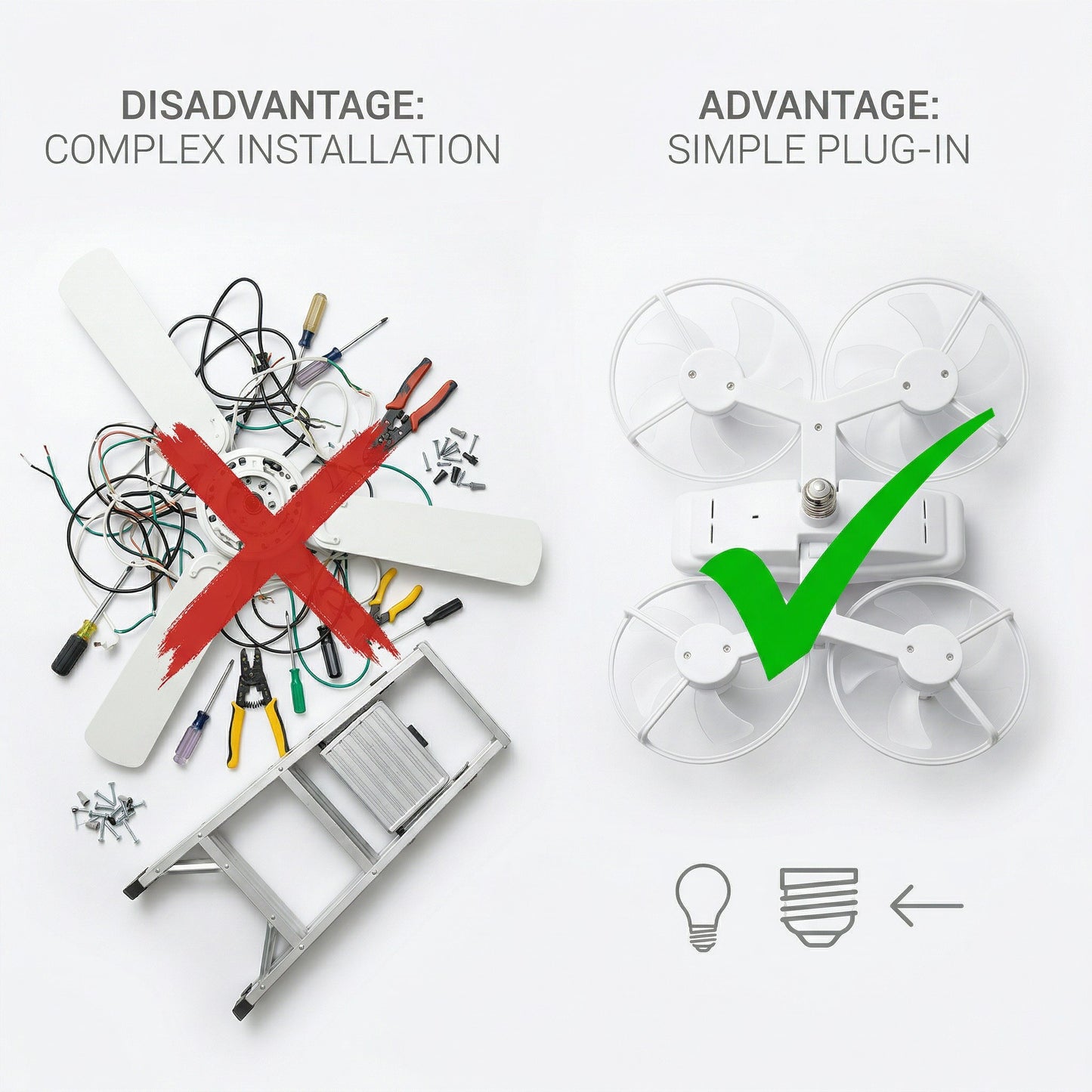 SkyCool Fan Bulb — Ceiling Fan + LED Light