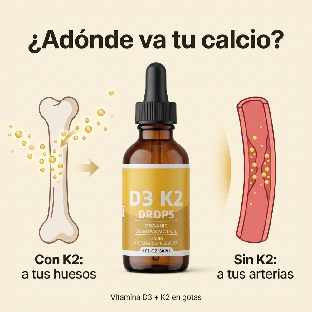 ¿Adónde va tu calcio? Con K2, a tus huesos