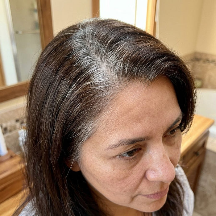 Raíz con canas antes