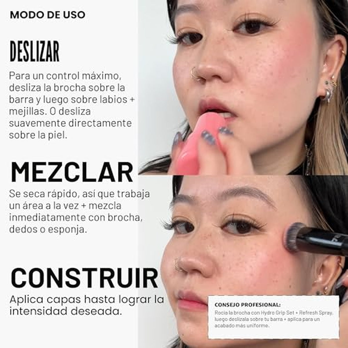 Textura ligera, se absorbe rapido