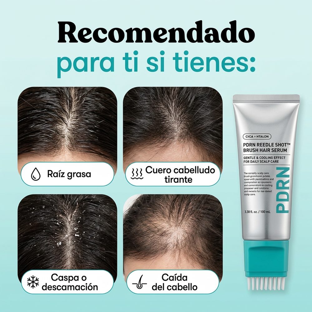 Recomendado si tienes raíz grasa, cuero cabelludo tirante, caspa o caída